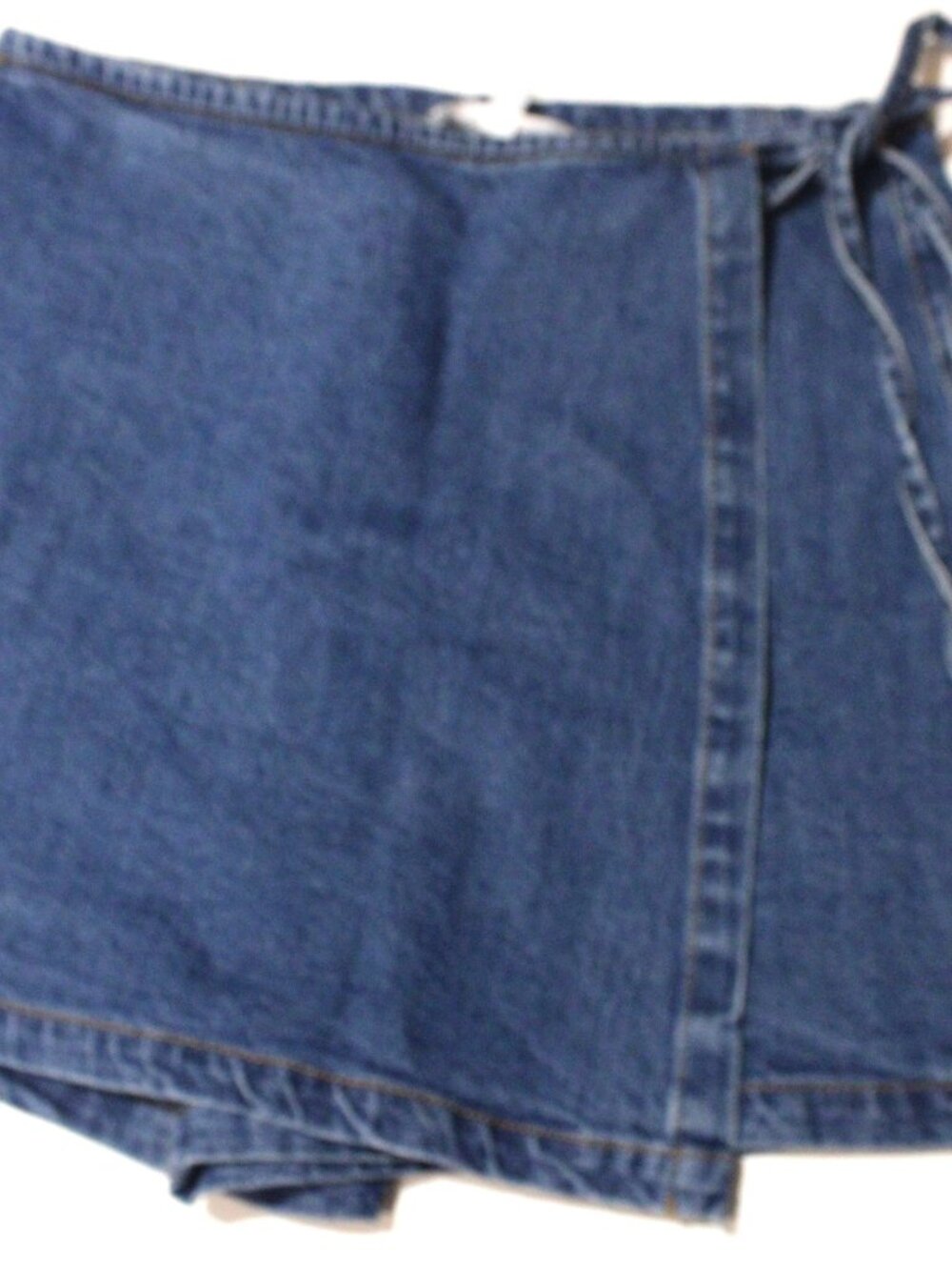 Loft Denim Skort with Ties on Side, Size 6, NWT
